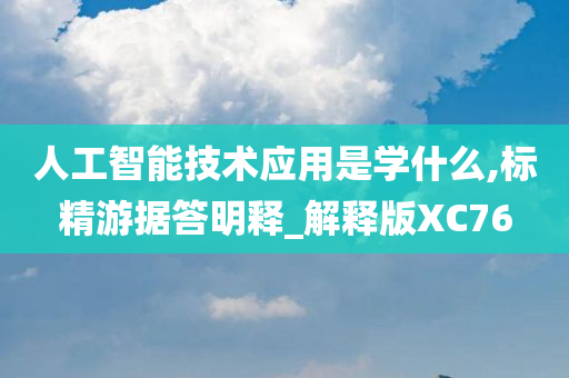 人工智能技术应用是学什么,标精游据答明释_解释版XC76