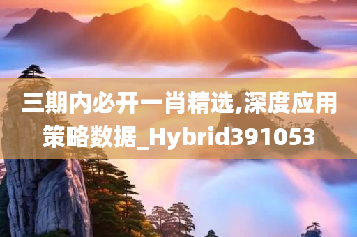 三期内必开一肖精选,深度应用策略数据_Hybrid391053