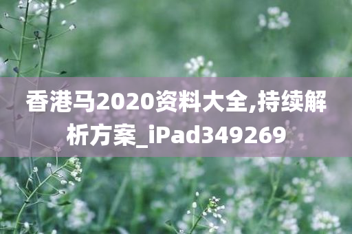 香港马2020资料大全,持续解析方案_iPad349269