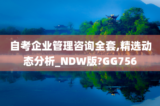 自考企业管理咨询全套,精选动态分析_NDW版?GG756