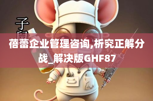 蓓蕾企业管理咨询,析究正解分战_解决版GHF87