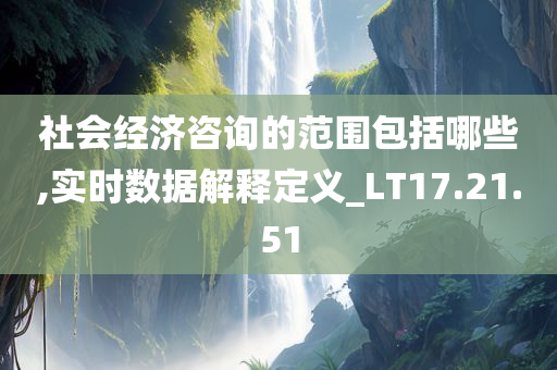 社会经济咨询的范围包括哪些,实时数据解释定义_LT17.21.51