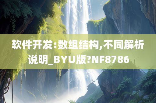 软件开发:数组结构,不同解析说明_BYU版?NF8786