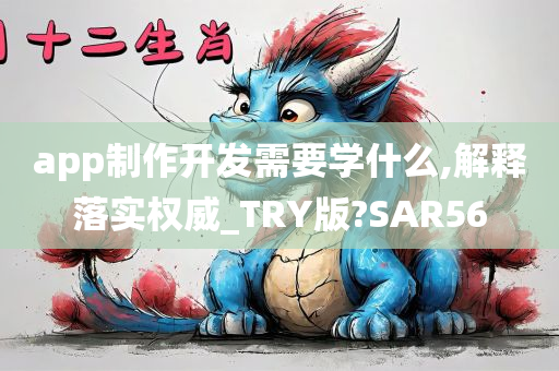 app制作开发需要学什么,解释落实权威_TRY版?SAR56