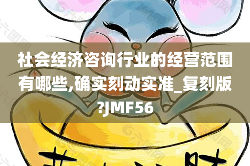 社会经济咨询行业的经营范围有哪些,确实刻动实准_复刻版?JMF56