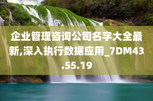 企业管理咨询公司名字大全最新,深入执行数据应用_7DM43.55.19