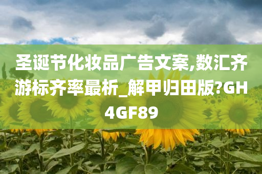 圣诞节化妆品广告文案,数汇齐游标齐率最析_解甲归田版?GH4GF89