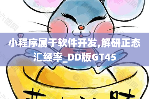 小程序属于软件开发,解研正态汇经率_DD版GT45