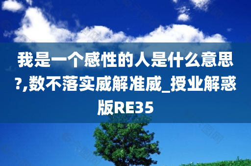 我是一个感性的人是什么意思?,数不落实威解准威_授业解惑版RE35