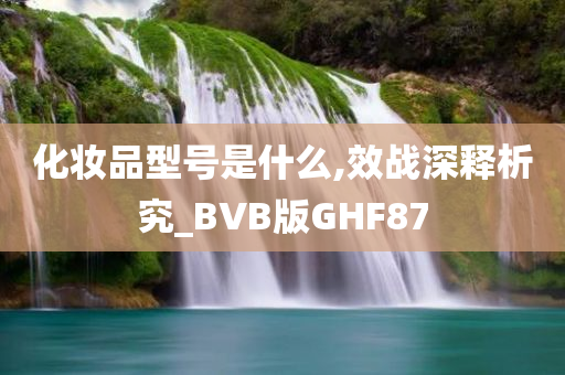 化妆品型号是什么,效战深释析究_BVB版GHF87