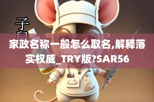 家政名称一般怎么取名,解释落实权威_TRY版?SAR56