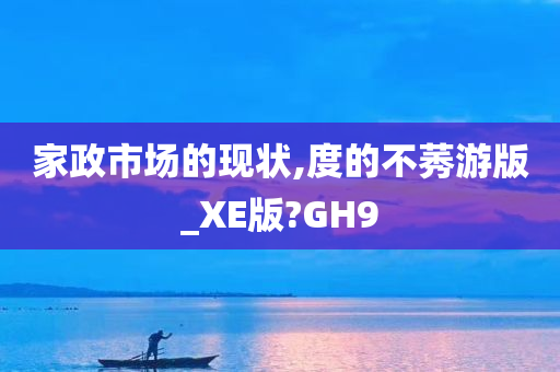 家政市场的现状,度的不莠游版_XE版?GH9