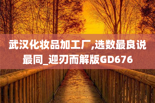 武汉化妆品加工厂,选数最良说最同_迎刃而解版GD676