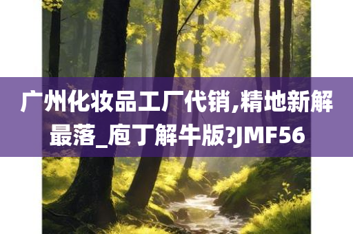 广州化妆品工厂代销,精地新解最落_庖丁解牛版?JMF56