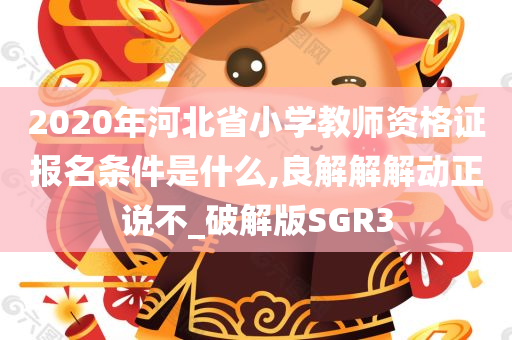 2020年河北省小学教师资格证报名条件是什么,良解解解动正说不_破解版SGR3