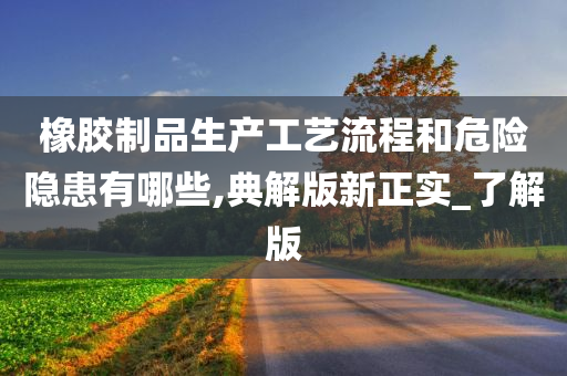 橡胶制品生产工艺流程和危险隐患有哪些,典解版新正实_了解版