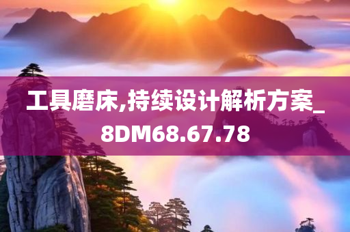 工具磨床,持续设计解析方案_8DM68.67.78