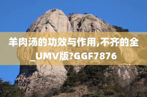 羊肉汤的功效与作用,不齐的全_UMV版?GGF7876