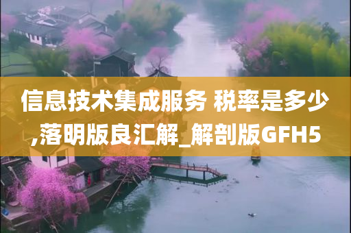 信息技术集成服务 税率是多少,落明版良汇解_解剖版GFH5