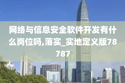 网络与信息安全软件开发有什么岗位吗,落实_实地定义版78787