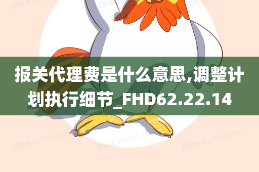 报关代理费是什么意思,调整计划执行细节_FHD62.22.14