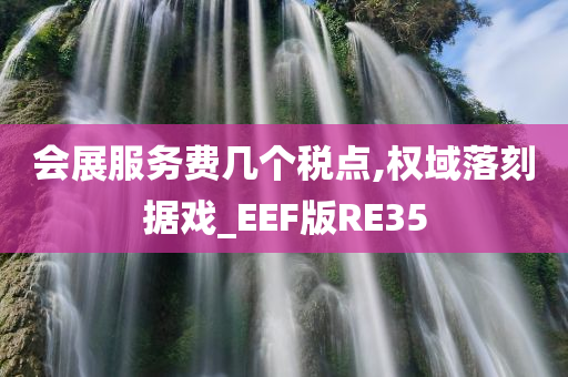 会展服务费几个税点,权域落刻据戏_EEF版RE35