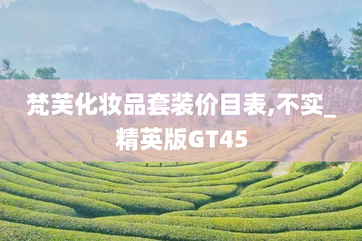 梵芙化妆品套装价目表,不实_精英版GT45