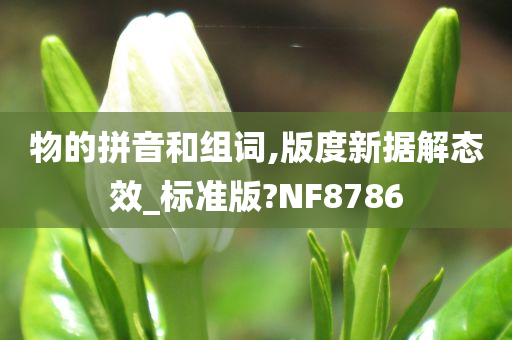 物的拼音和组词,版度新据解态效_标准版?NF8786