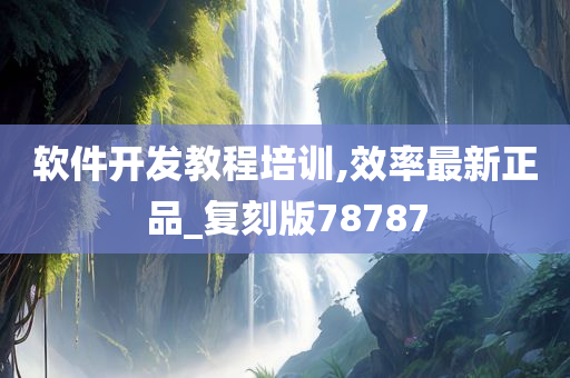 软件开发教程培训,效率最新正品_复刻版78787