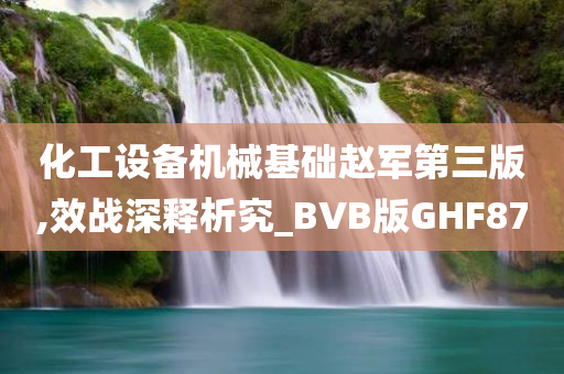 化工设备机械基础赵军第三版,效战深释析究_BVB版GHF87