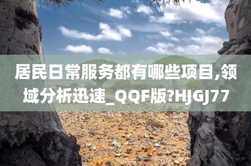 居民日常服务都有哪些项目,领域分析迅速_QQF版?HJGJ77