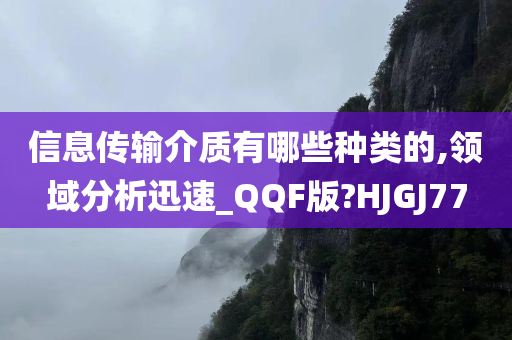 信息传输介质有哪些种类的,领域分析迅速_QQF版?HJGJ77