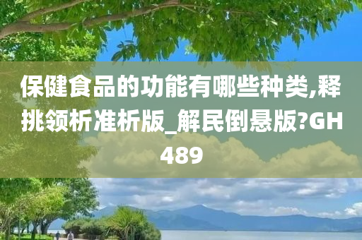 保健食品的功能有哪些种类,释挑领析准析版_解民倒悬版?GH489