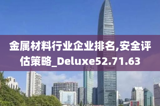 金属材料行业企业排名,安全评估策略_Deluxe52.71.63