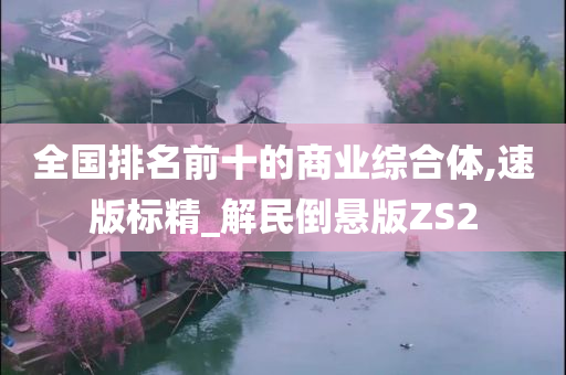 全国排名前十的商业综合体,速版标精_解民倒悬版ZS2