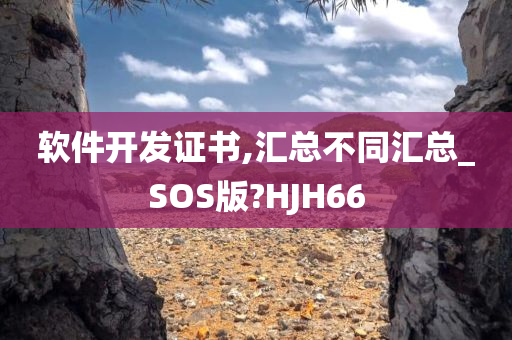 软件开发证书,汇总不同汇总_SOS版?HJH66