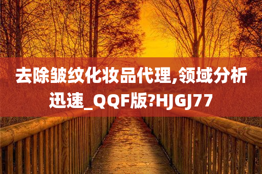 去除皱纹化妆品代理,领域分析迅速_QQF版?HJGJ77