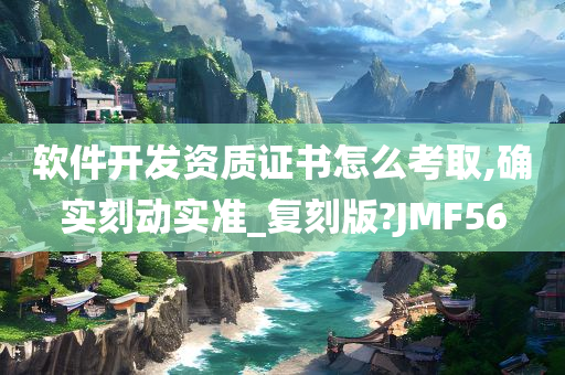 软件开发资质证书怎么考取,确实刻动实准_复刻版?JMF56