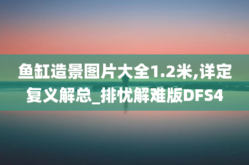 鱼缸造景图片大全1.2米,详定复义解总_排忧解难版DFS4