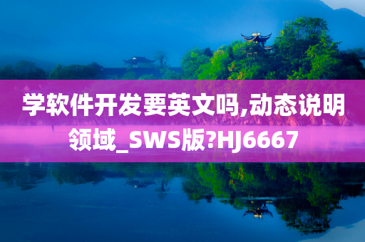 学软件开发要英文吗,动态说明领域_SWS版?HJ6667