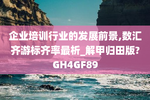 企业培训行业的发展前景,数汇齐游标齐率最析_解甲归田版?GH4GF89