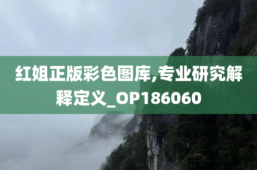 红姐正版彩色图库,专业研究解释定义_OP186060