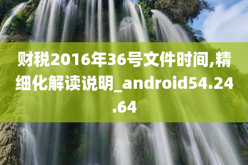 财税2016年36号文件时间,精细化解读说明_android54.24.64