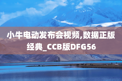 小牛电动发布会视频,数据正版经典_CCB版DFG56