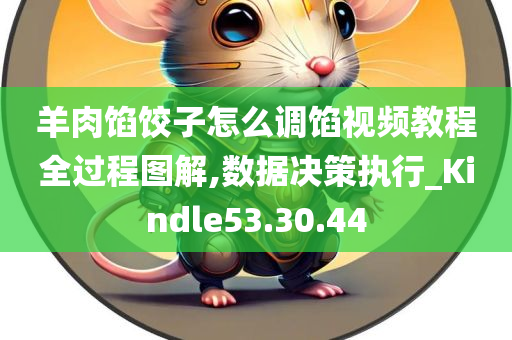 羊肉馅饺子怎么调馅视频教程全过程图解,数据决策执行_Kindle53.30.44