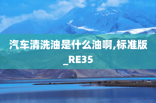 汽车清洗油是什么油啊,标准版_RE35