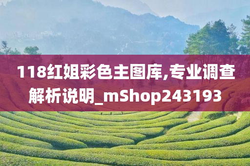 118红姐彩色主图库,专业调查解析说明_mShop243193