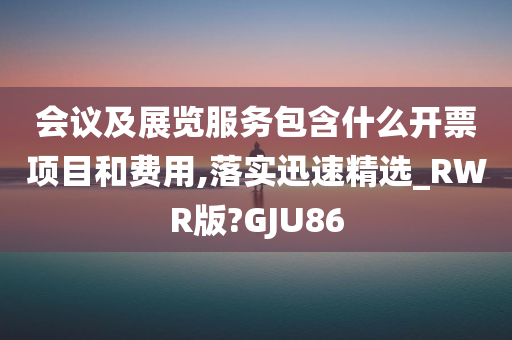 会议及展览服务包含什么开票项目和费用,落实迅速精选_RWR版?GJU86