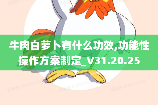 牛肉白萝卜有什么功效,功能性操作方案制定_V31.20.25