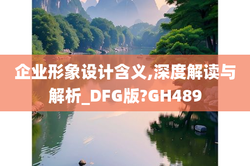 企业形象设计含义,深度解读与解析_DFG版?GH489